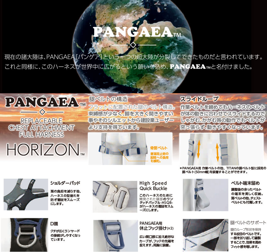 新規格対応 HORIZON ホライズン PAHN-10A 胴作業ベルトなし