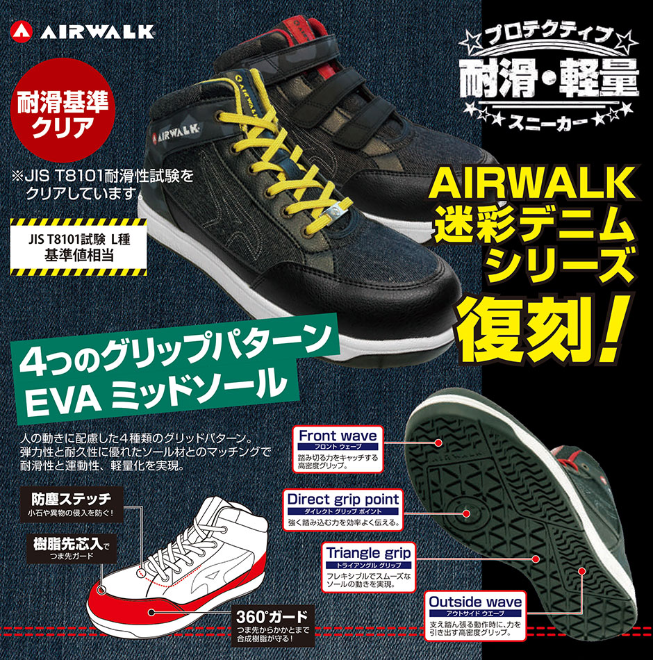 AIR WALK エアウォーク 迷彩デニム