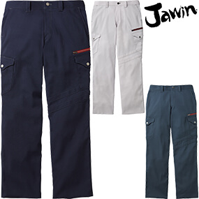 56702 Jawin ストレッチノータックカーゴパンツ