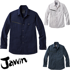 56704 Jawin ストレッチ長袖シャツ