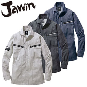 57404 Jawin ストレッチ長袖シャツ