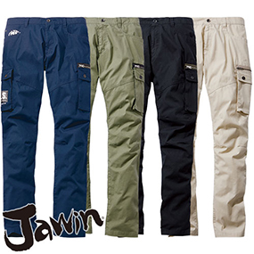 57502 Jawin ストレッチノータックカーゴパンツ