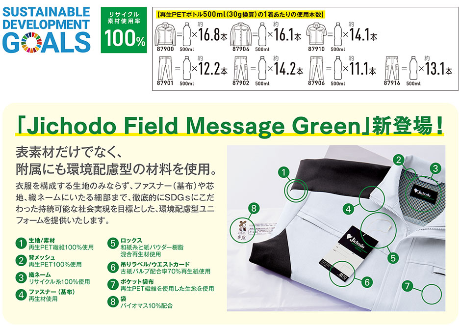 エコ製品制電ストレッチ長袖ジャンパー