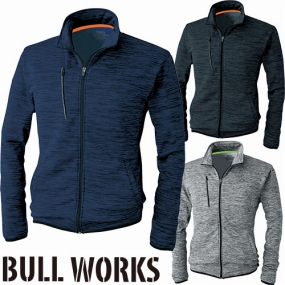 7024-00 BULL WORKS ストレッチ軽防寒ブルゾン