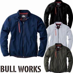 43301 BULL WORKS ストレッチウインドブレーカー