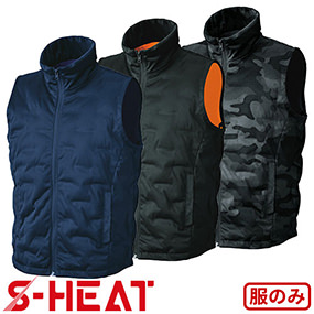 01920 S-HEATシームレスベスト【バッテリー別売】