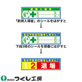 847-A イエローカード方式ステッカー 新規・・・・私は不安全・・・ 10枚セット