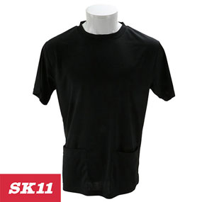 521911-BK-M、521912-BK-L、521913-BK-LL、521914-BK-3L SK11 ポケット付き半袖Tシャツ